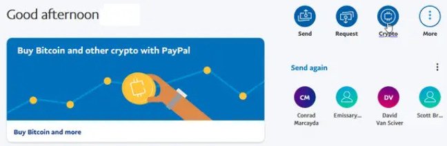 paypal select crypto